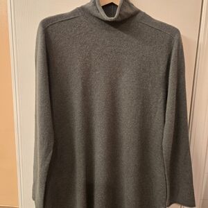 Eileen Fisher Sage Green Cashmere Cowl Neck Sweater